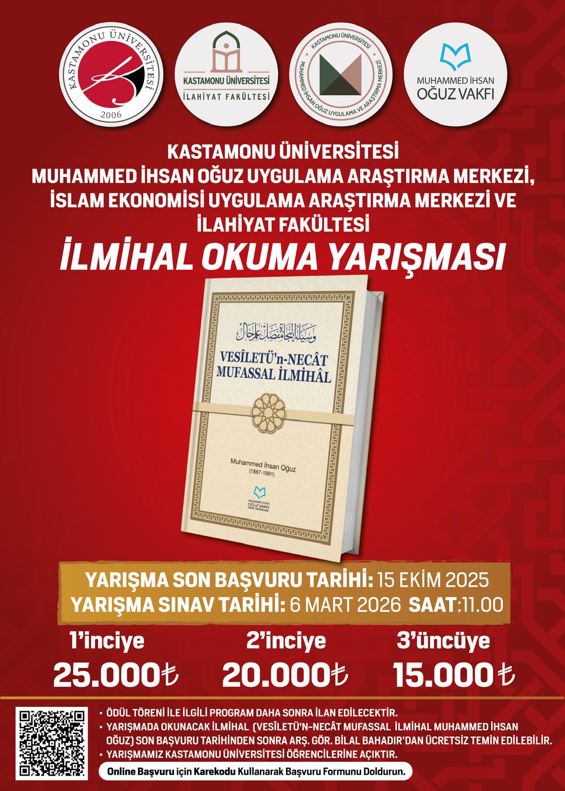 Ödüllü İlmihal Okuma Yarışması 6 Mart Cuma Günü.